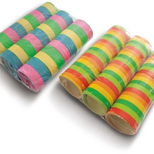 Serpentine, kleurrijk papieren feestlint  set van 3 stuks